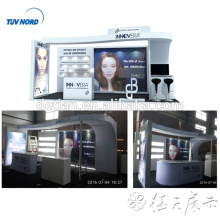 Detian Offer Special Fashion Cosmetic Exhibition Booth Design for trade show